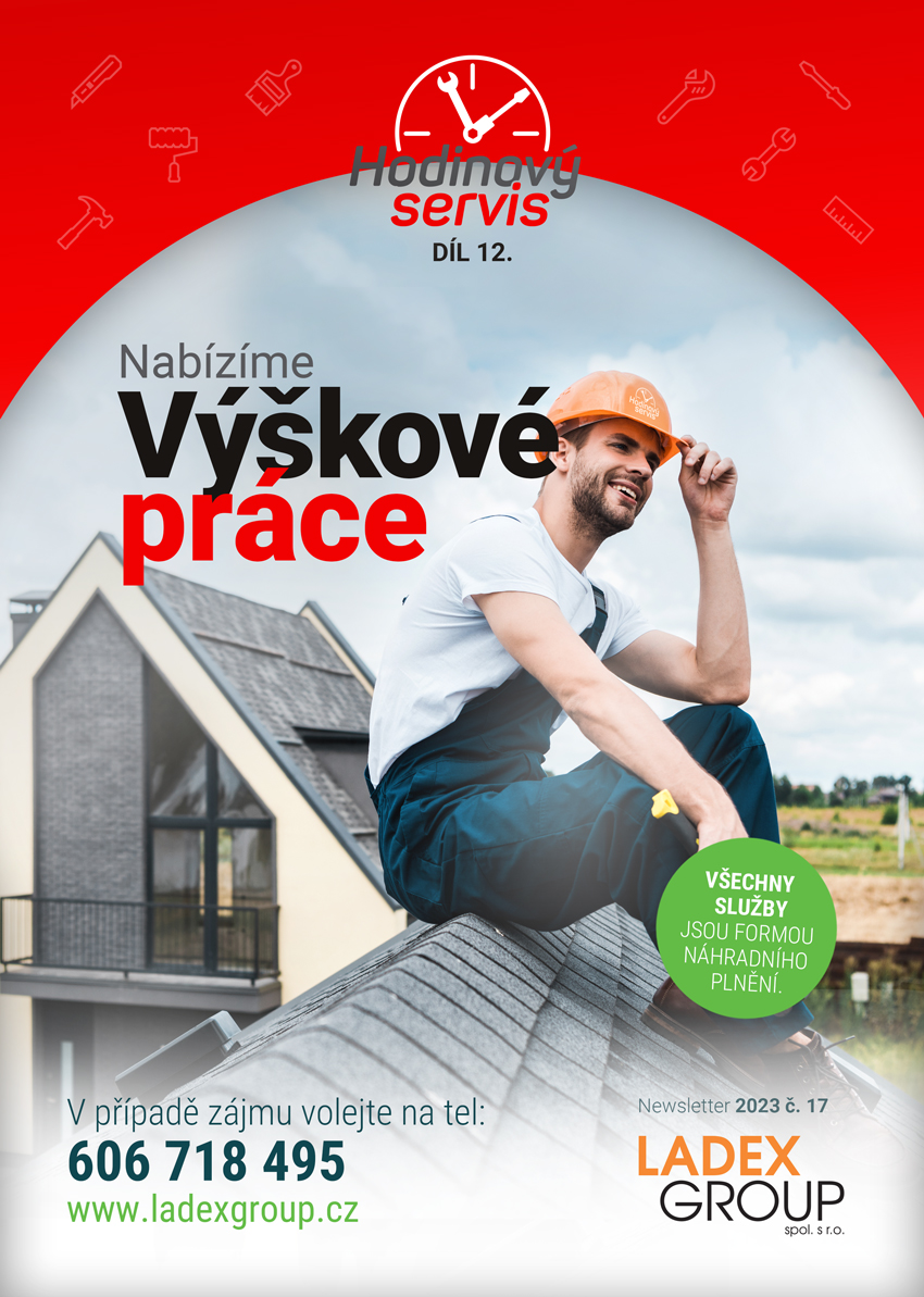 Hodinový servis - Výškové práce