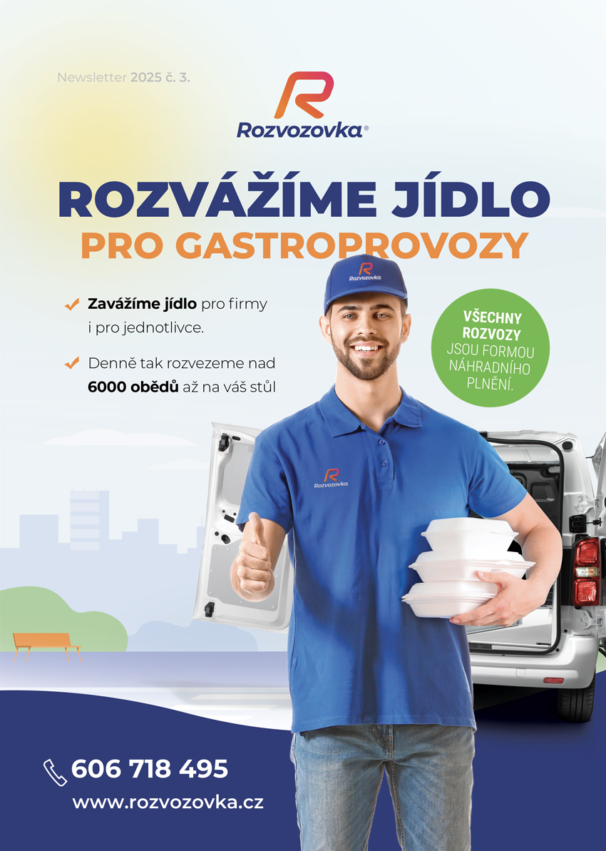 Rozvozovka rozváží jídlo